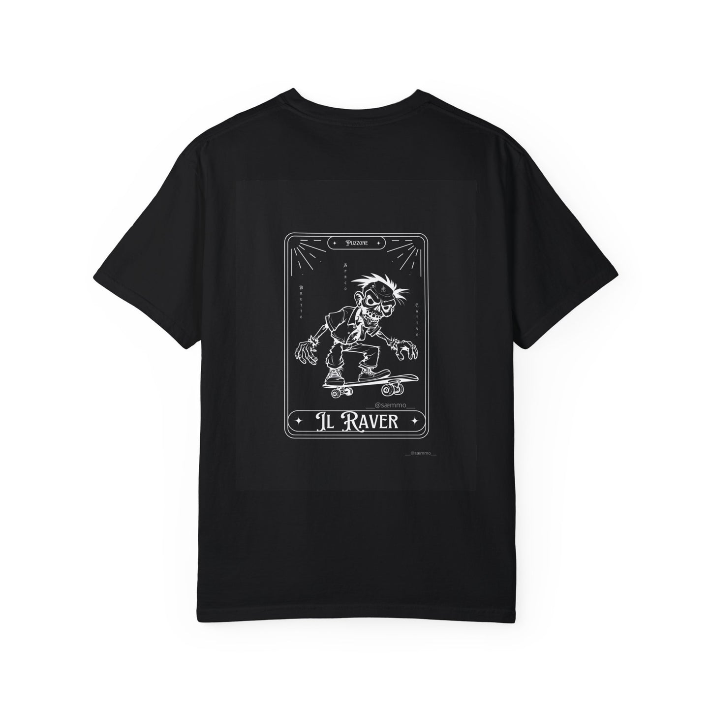 Cool Vintage Skateboarder T-Shirt - Unisex Garment-Dyed Tee for Rave Lovers