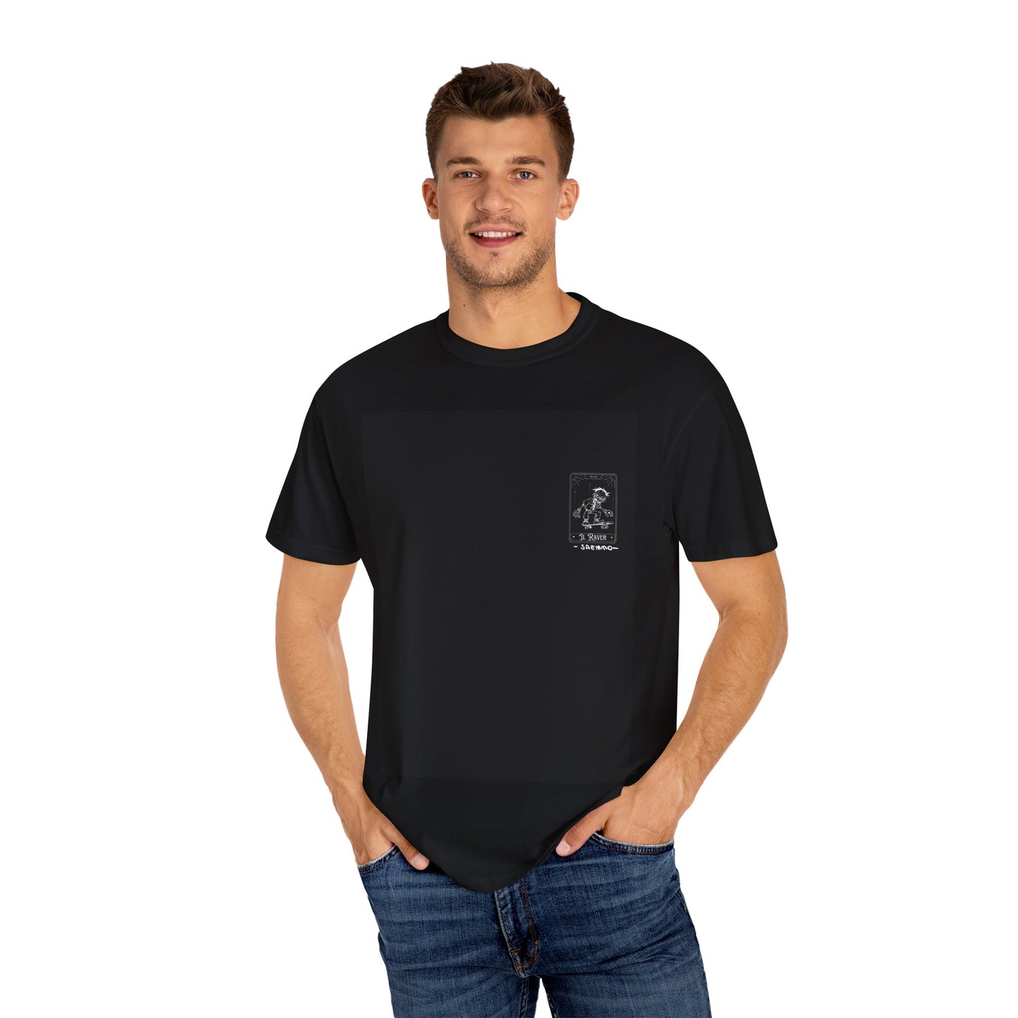 Cool Vintage Skateboarder T-Shirt - Unisex Garment-Dyed Tee for Rave Lovers